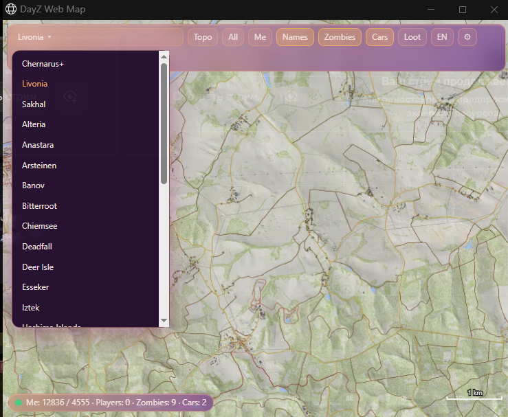 FOCUS DayZ Web Map — DayZ screenshot 3